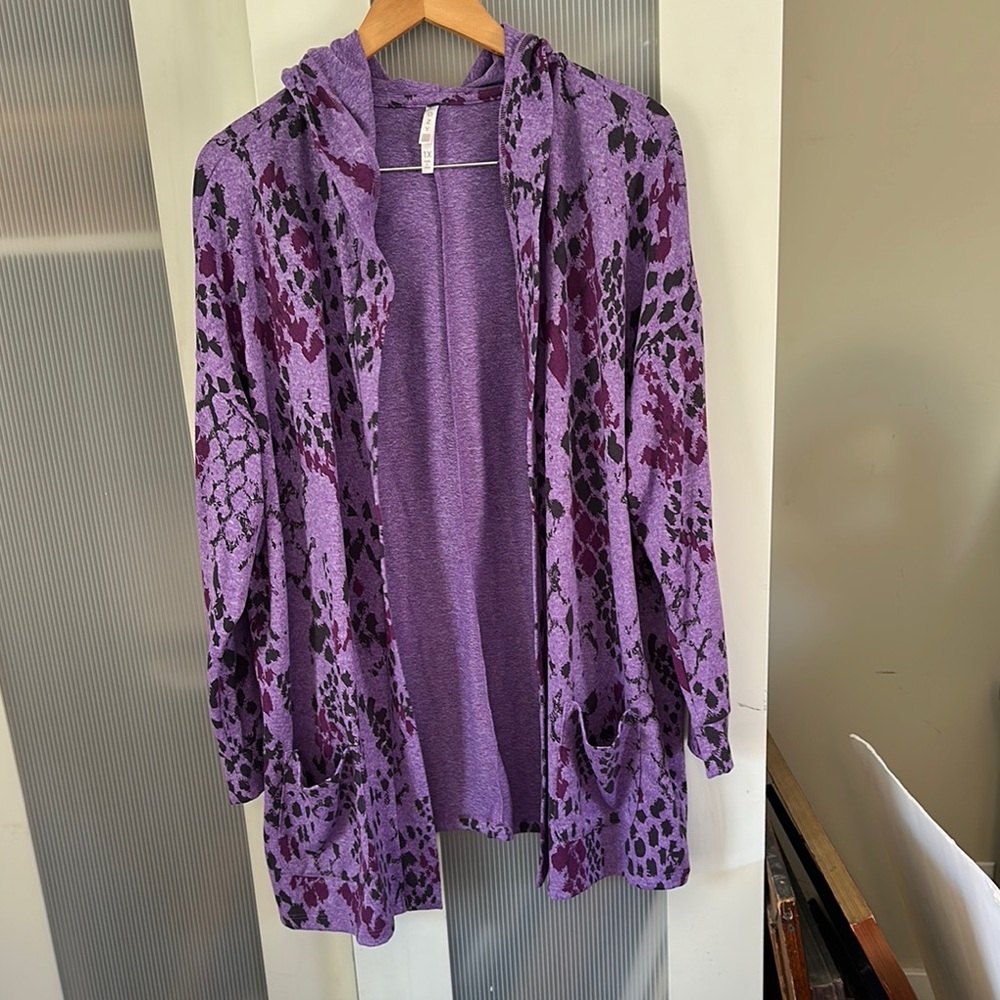 Cozy Purple Patterned Women's Sweater